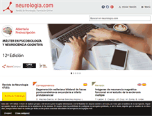 Tablet Screenshot of neurologia.com